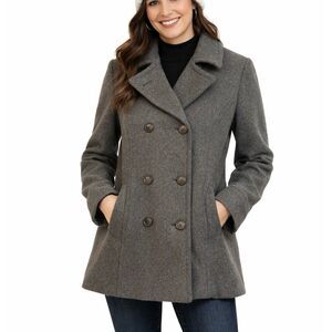 Herman Kay vintage double breasted 100% wool peacoat size small